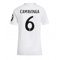 Camisa de time de futebol Real Madrid Eduardo Camavinga #6 Replicas 1º Equipamento Feminina 2024-25 Manga Curta